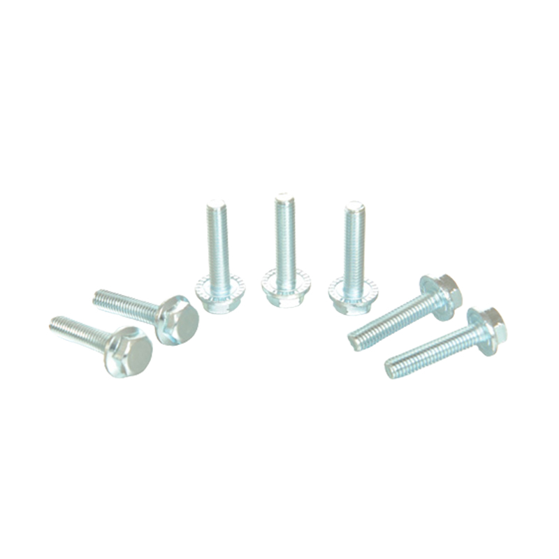 Hexagonaler Flansch mit Dichtung und Zahnschrauben