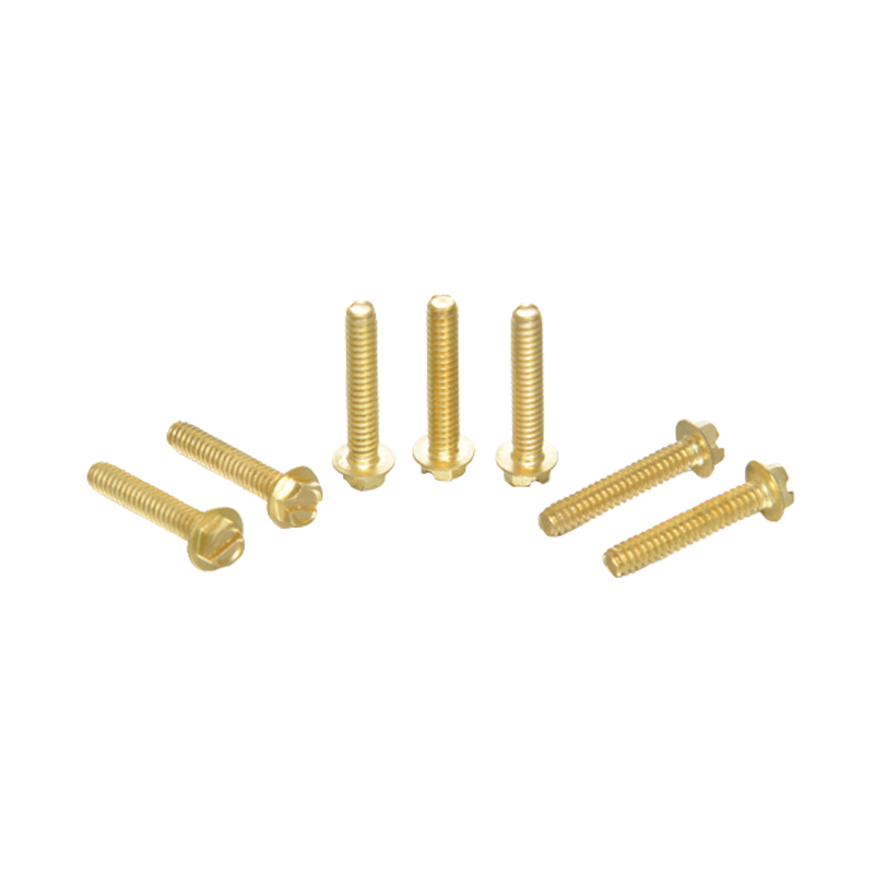 Gelbe Zinkfleisch -Flanschschrauben mit Zinkpatronen